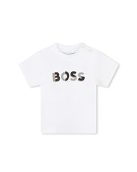 T-shirt à manches courtes - Blanc Marron