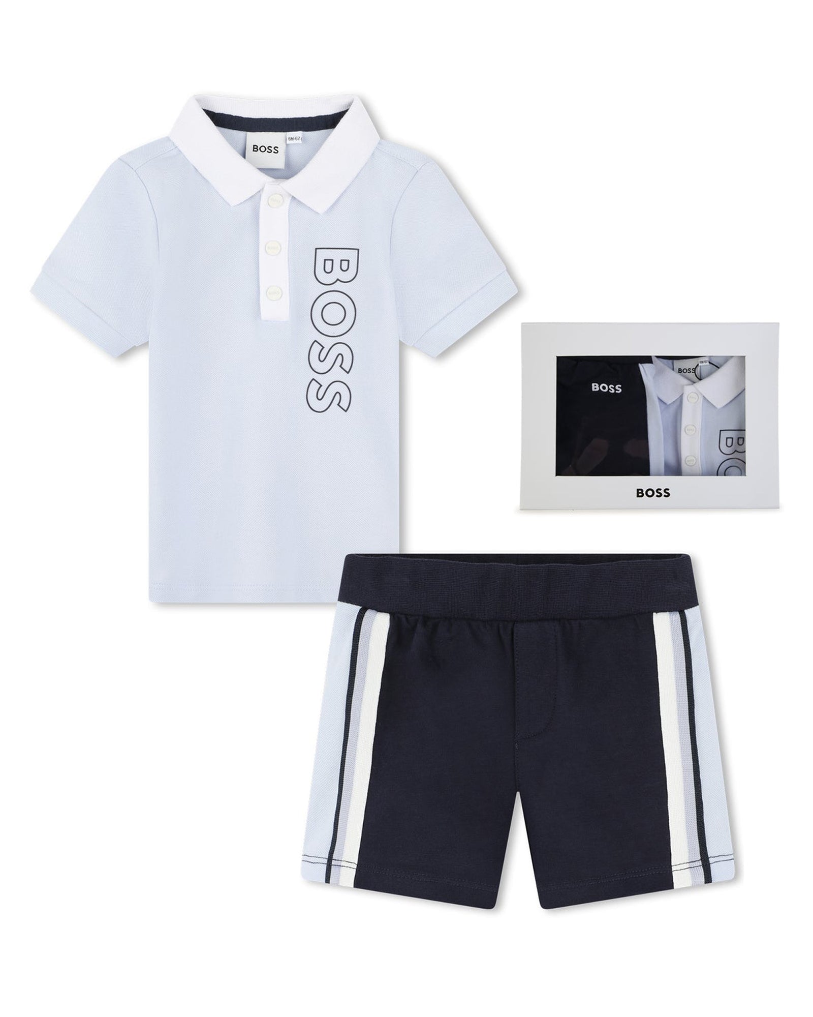 Ensemble polo et short - Ciel
