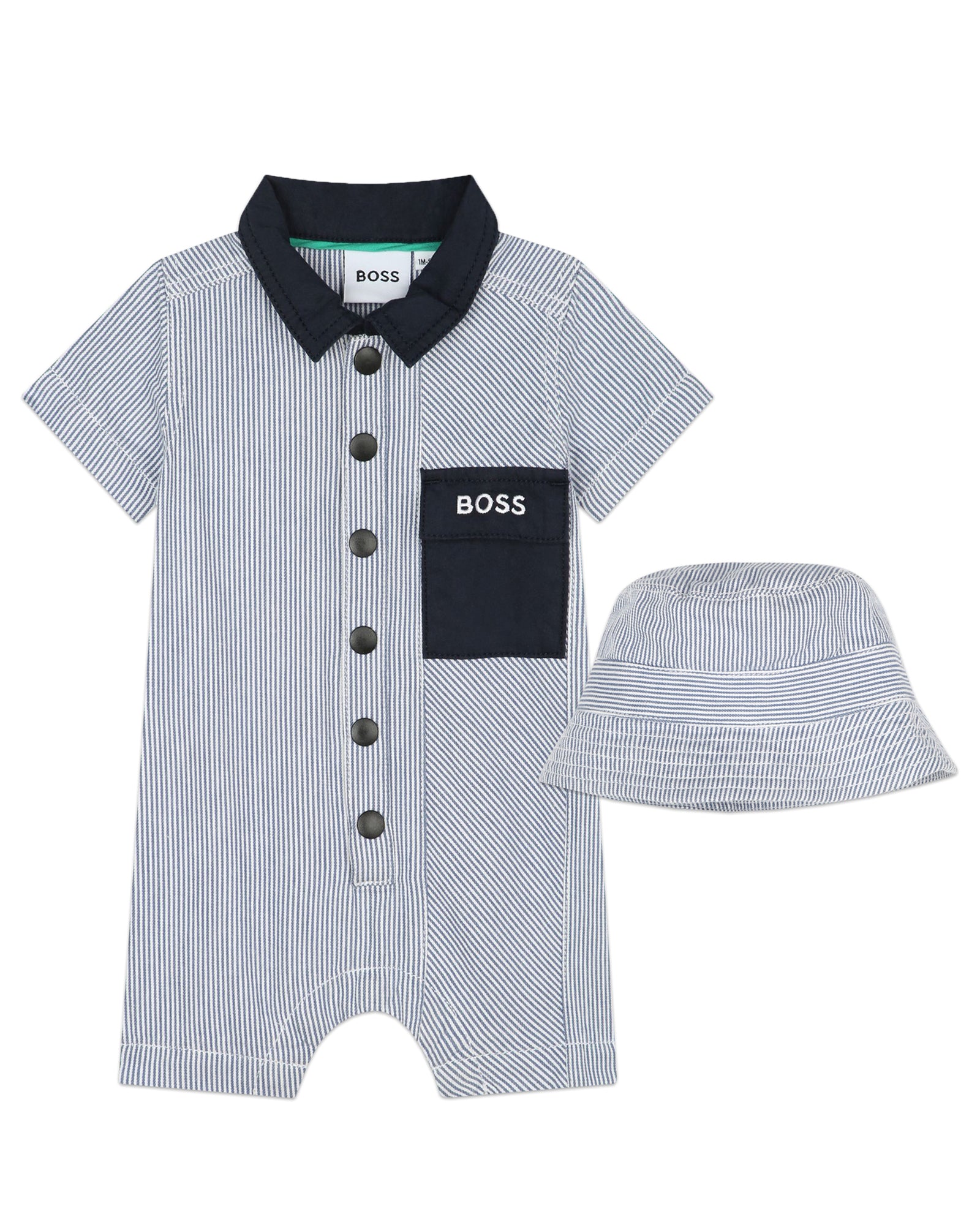 Combi-short and bob set - Blue White