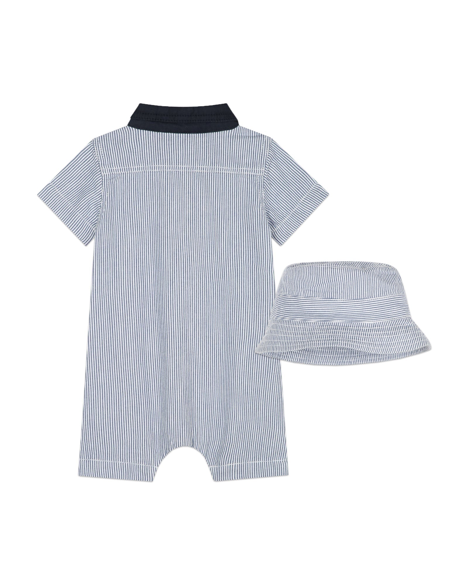 Ensemble combi-short et bob - Bleu Blanc