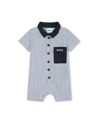 Ensemble combi-short et bob - Bleu Blanc