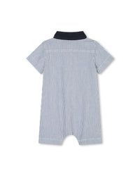 Ensemble combi-short et bob - Bleu Blanc