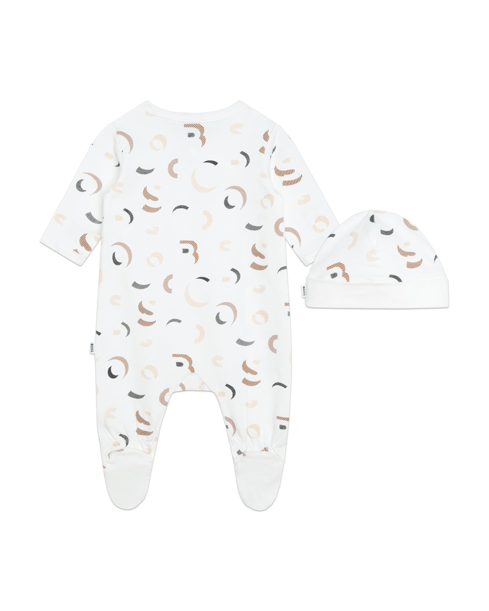 Ensemble pyjama et bonnet - Blanc Marron