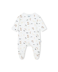 Ensemble pyjama et bonnet - Blanc & Marron