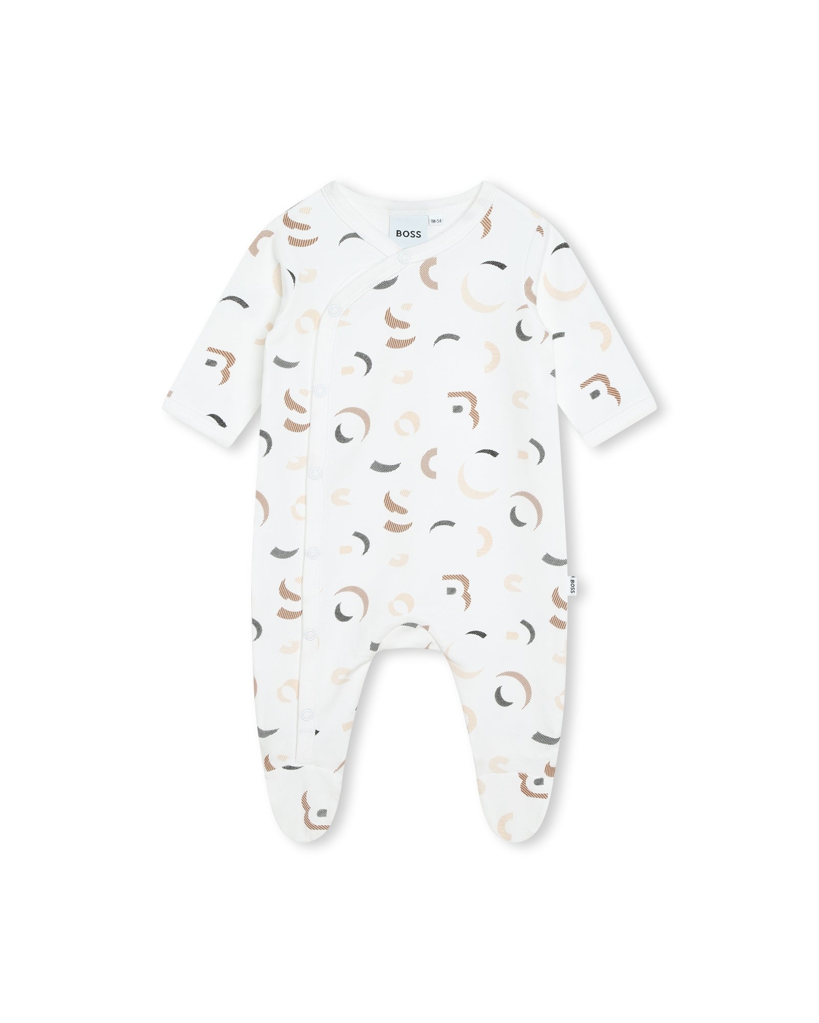 Ensemble pyjama et bonnet - Blanc & Marron