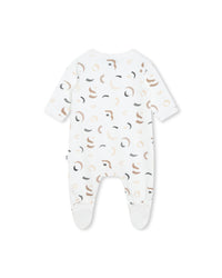 Ensemble pyjama et bonnet - Blanc Marron