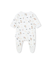 Ensemble pyjama et bonnet - Blanc & Marron