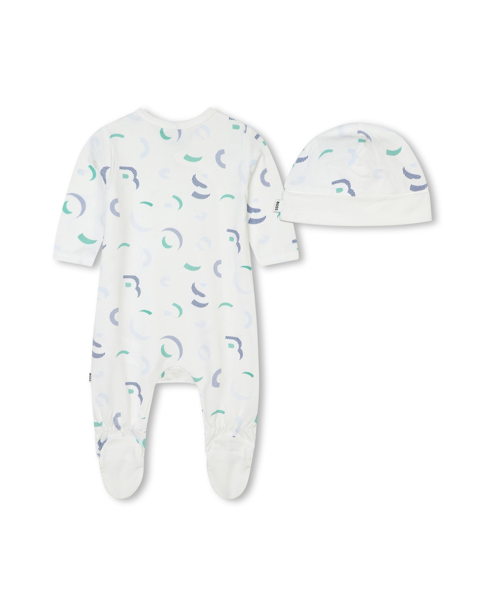 Ensemble pyjama et bonnet - Blanc Bleu