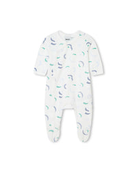 Ensemble pyjama et bonnet - Blanc Bleu