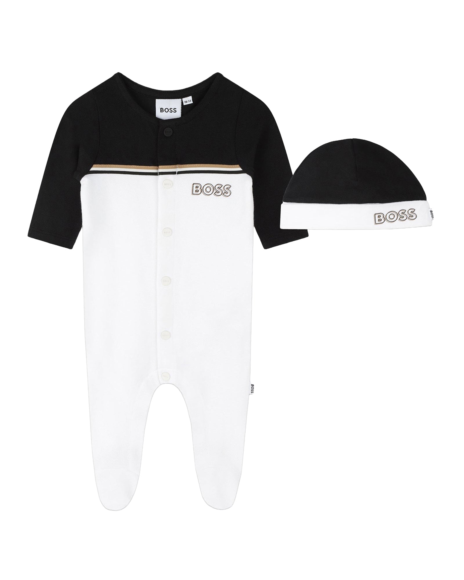 Ensemble pyjama et bonnet - Blanc