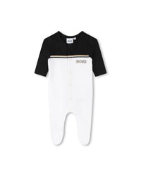 Pyjama and bonnet set - White