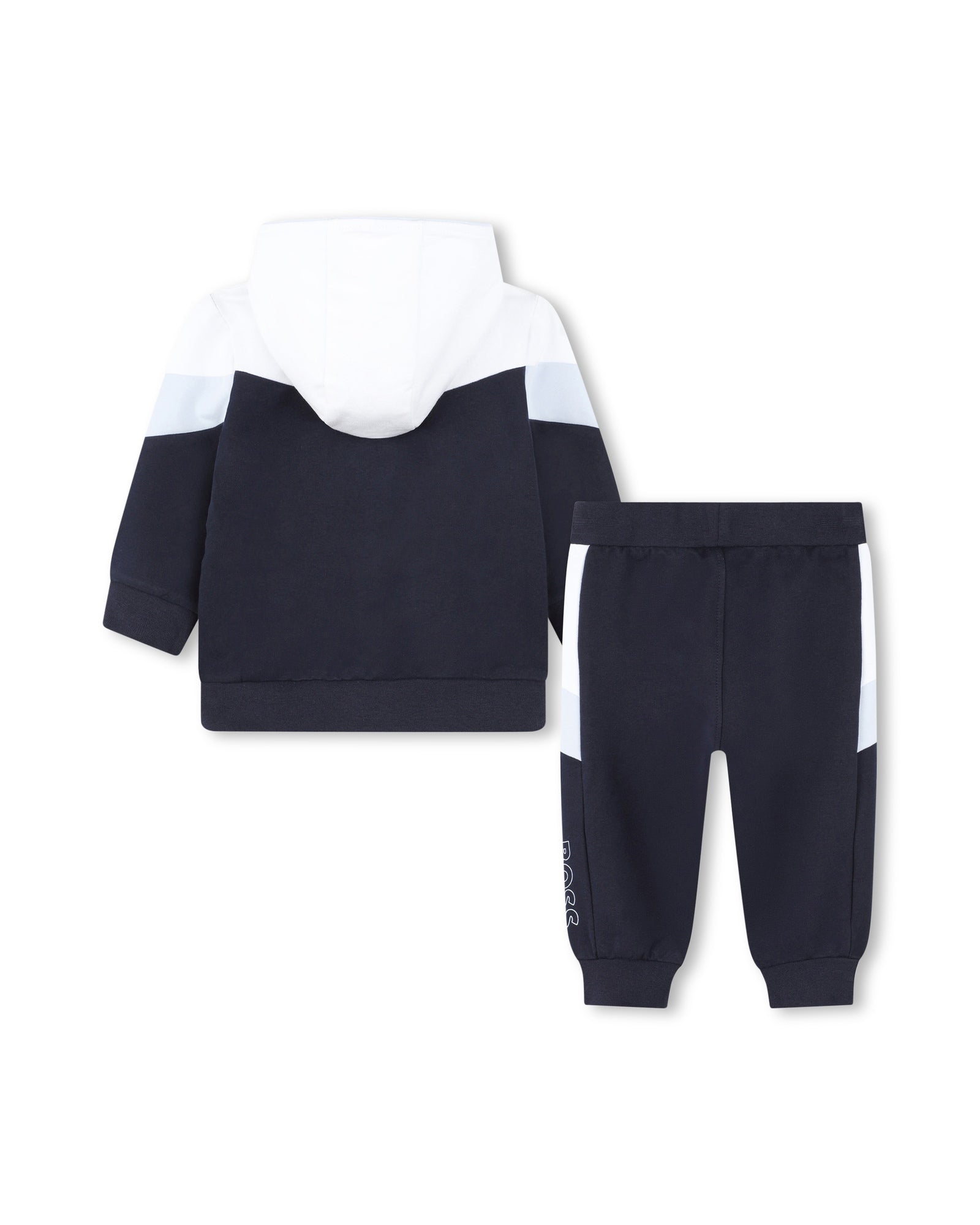 Ensemble cardigan à capuche et pantalon de jogging - Bleu Cargo