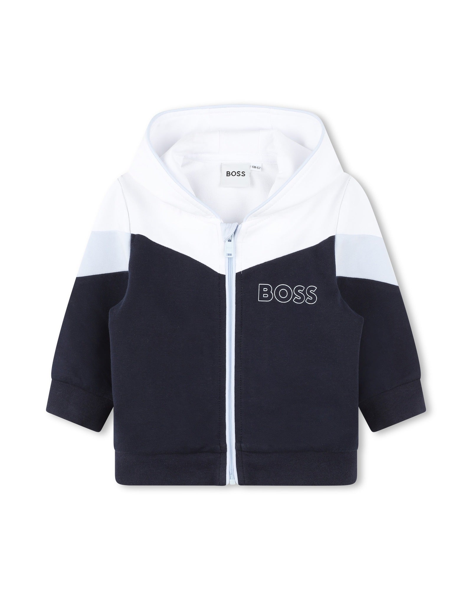 Ensemble cardigan à capuche et pantalon de jogging - Bleu Cargo