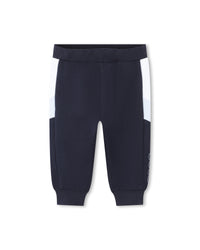 Ensemble cardigan à capuche et pantalon de jogging - Bleu Cargo