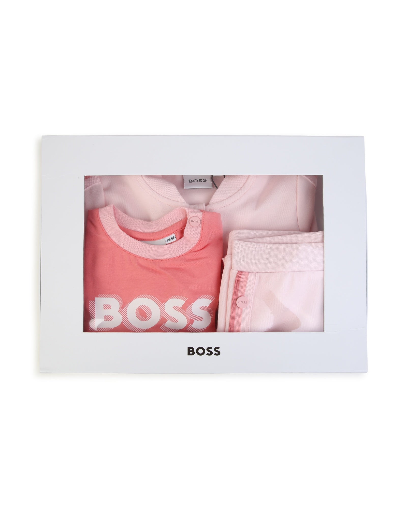 Ensemble de jogging 3 pièces avec cardigan - Baby Pink