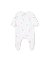 Pyjama and bonnet set - White Pink