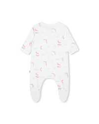 Pyjama and bonnet set - White Pink