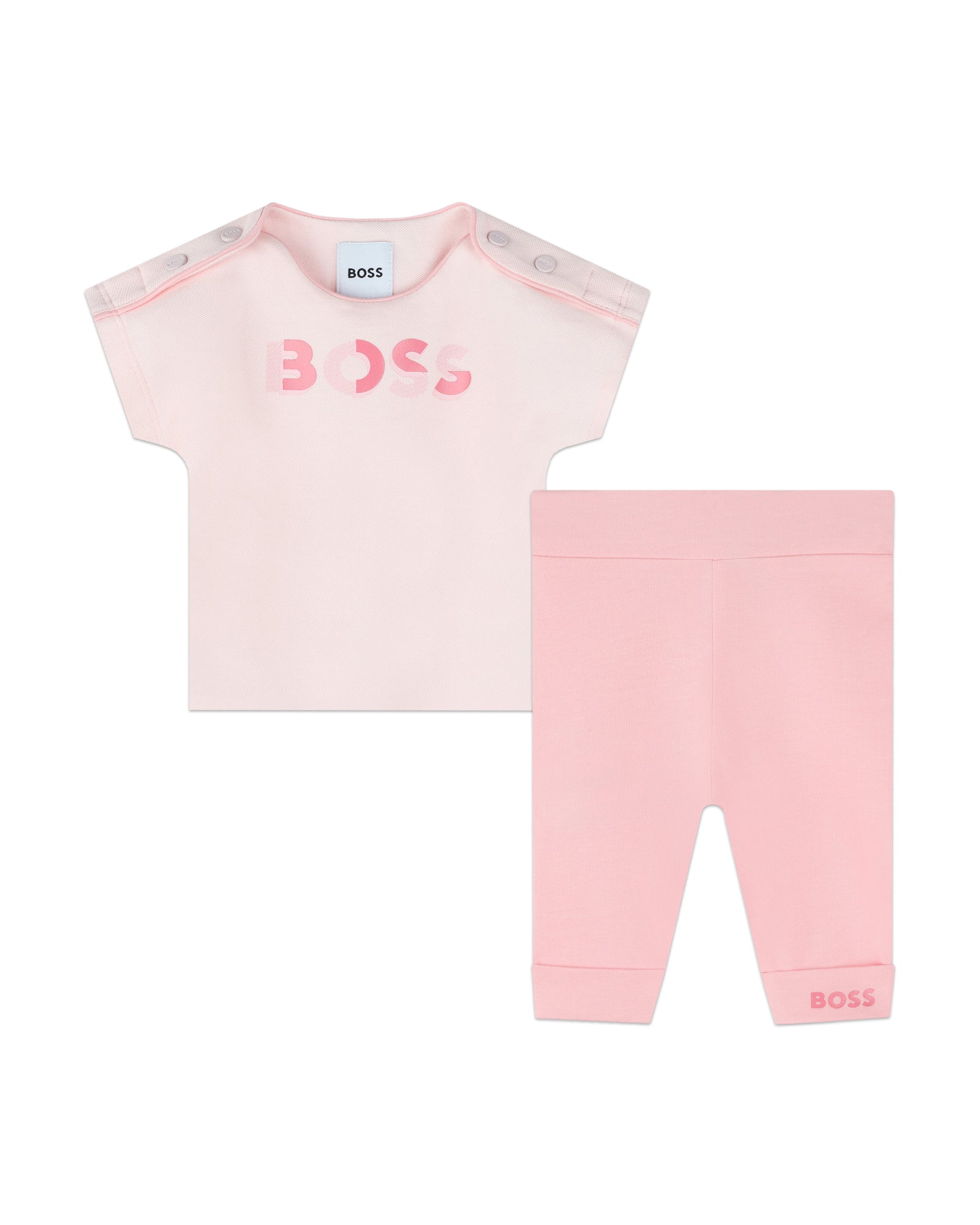 Ensemble t-shirt et leggings - Baby Pink