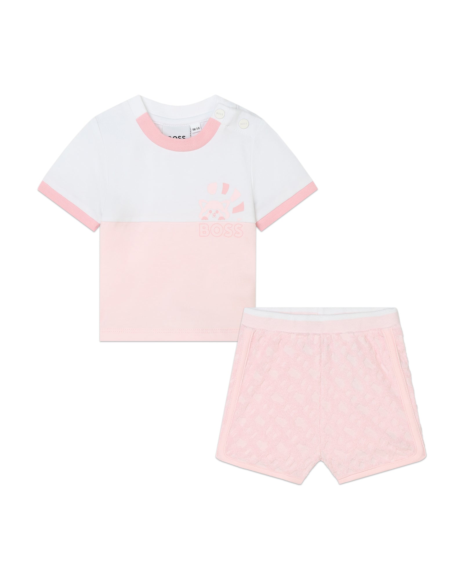 Ensemble t-shirt et short - Baby Pink