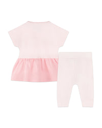 Ensemble robe et leggings - Baby Pink