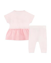 Ens.Robe+Legging - Baby Pink