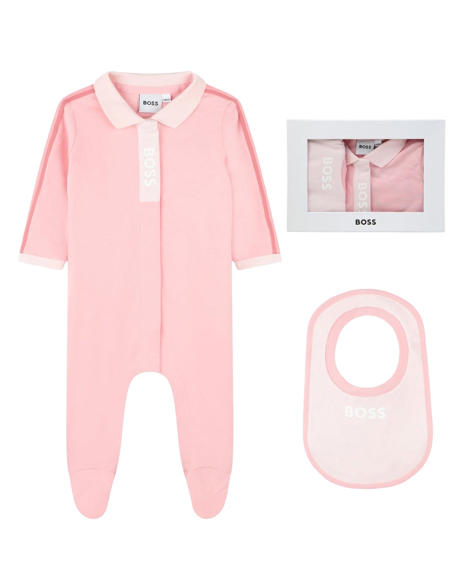 Ensemble pyjama et bavoir - Tickled Pink