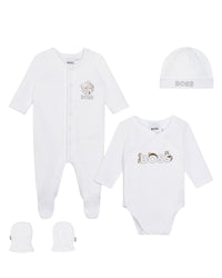 Ensemble 4 pièces en coton - Blanc