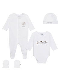 Ensemble 4 pièces en coton - Blanc