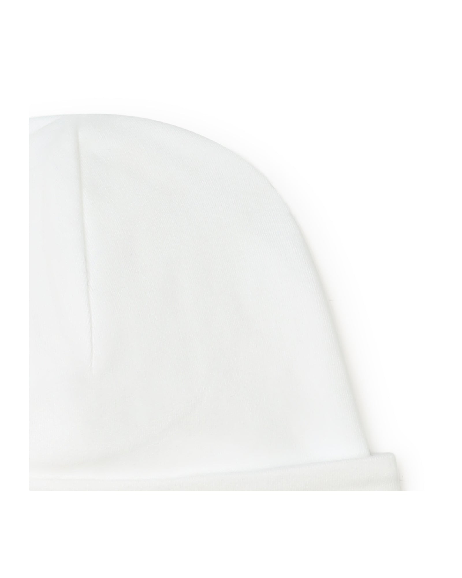 Bonnet de naissance à broderie - Blanc
