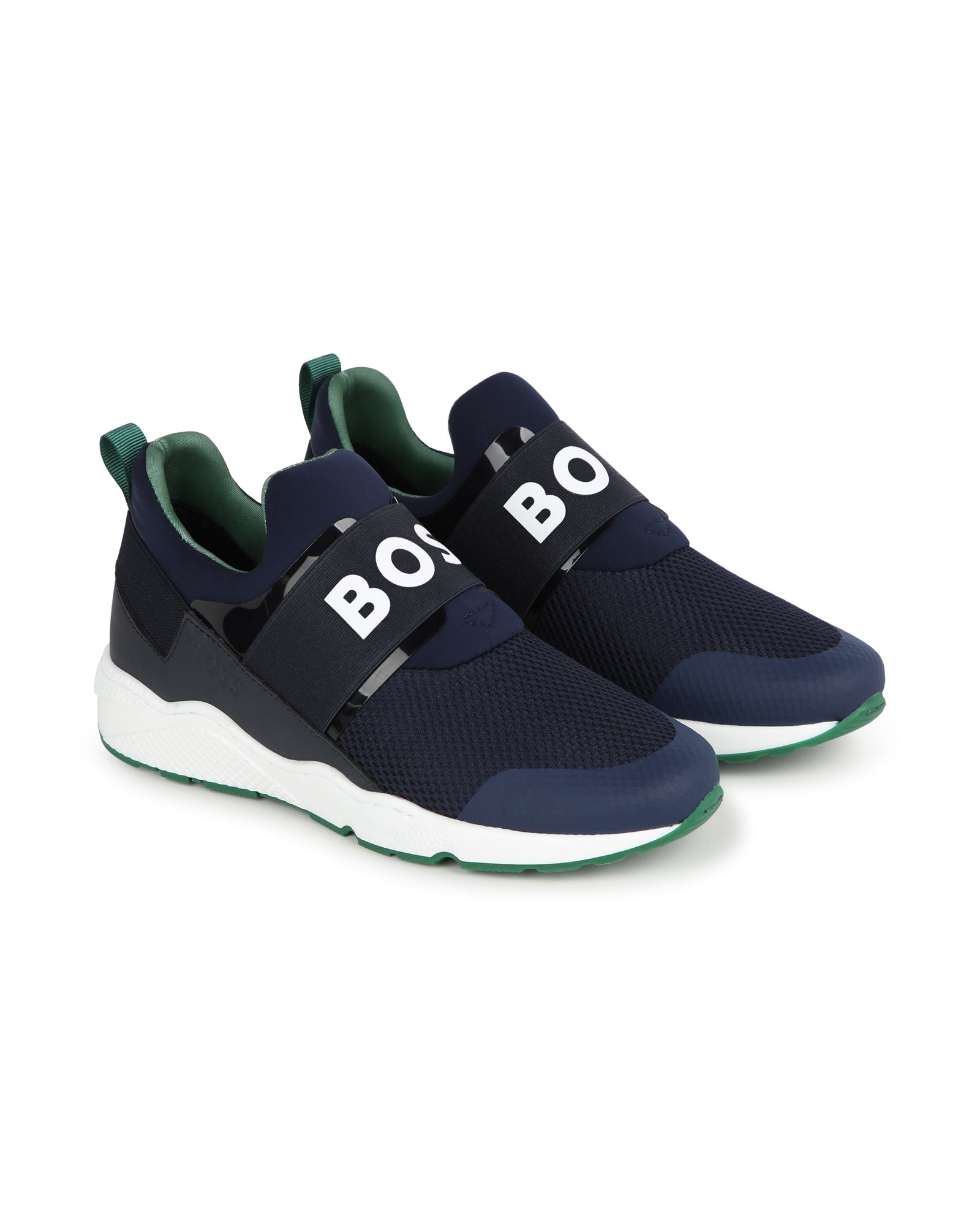 Baskets en cuir - Bleu Cargo