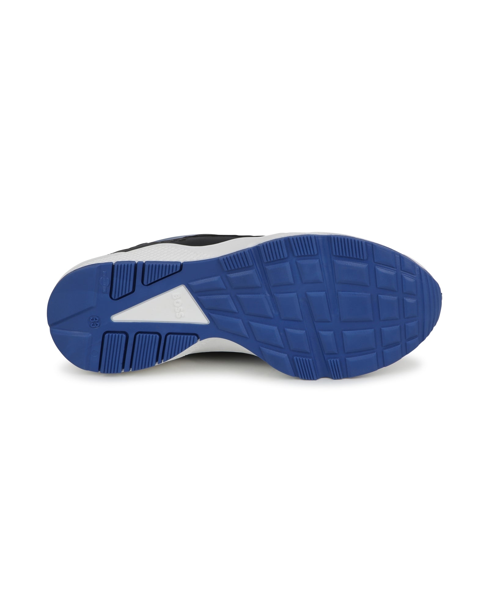 Baskets en cuir - Bleu Vif
