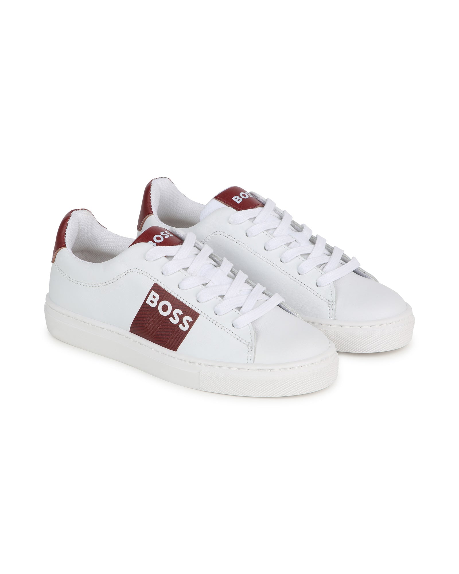 Leather trainers - White