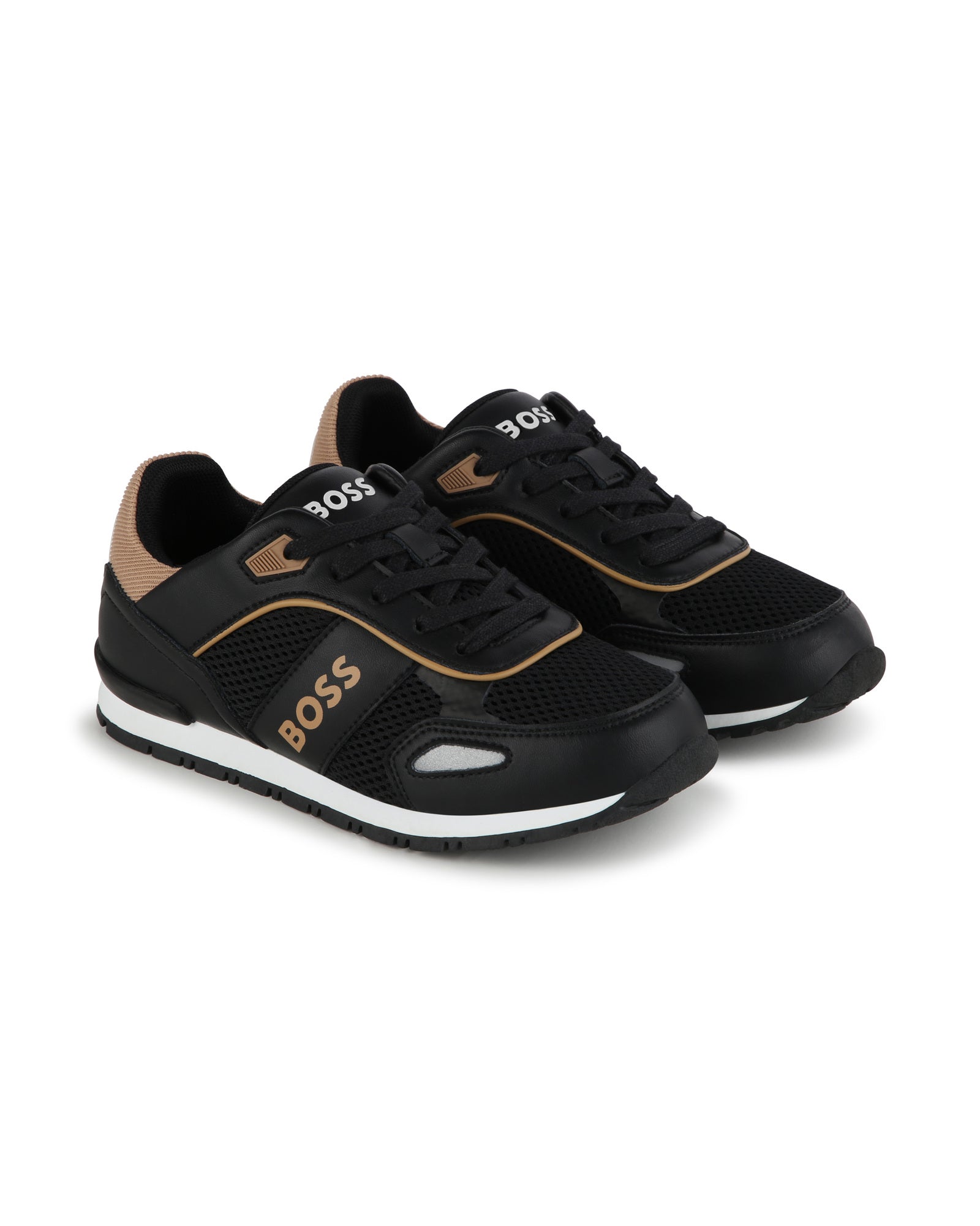 Leather trainers - Black