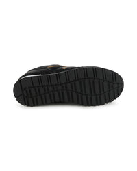 Leather trainers - Black