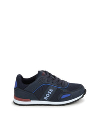 Baskets en cuir - Bleu Cargo