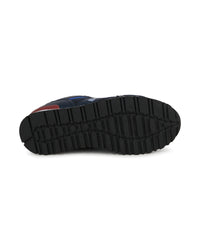 Baskets en cuir - Bleu Cargo