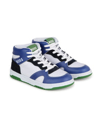 Baskets montantes en cuir - Blanc