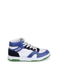 Baskets montantes en cuir - Blanc