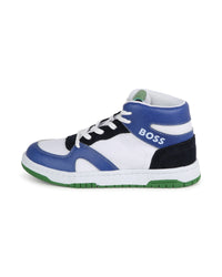 Baskets montantes en cuir - Blanc