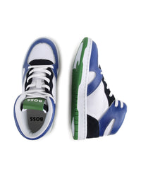 Baskets montantes en cuir - Blanc
