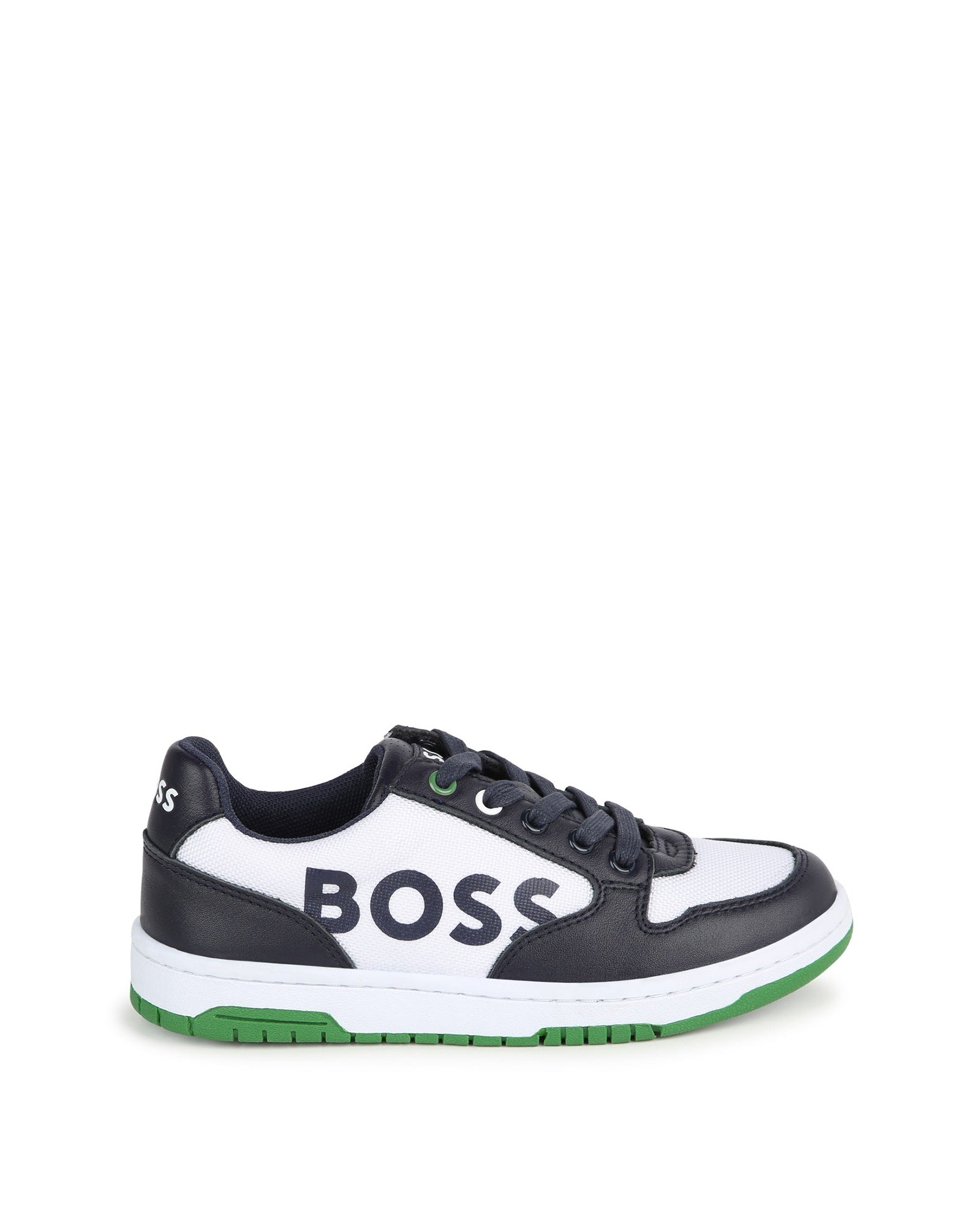 Leather trainers - Cargo blue