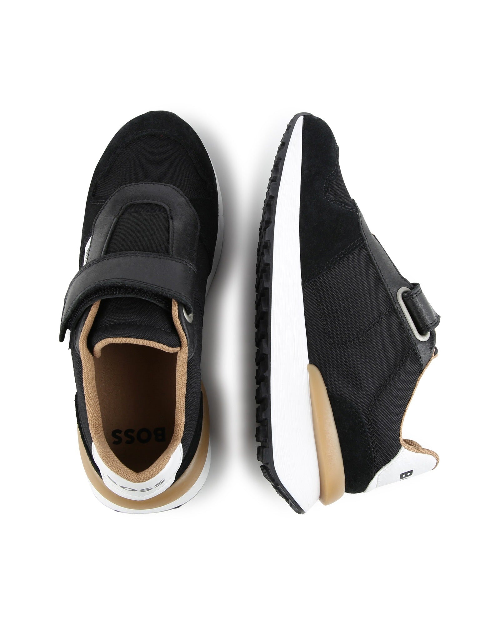 Leather trainers - Black