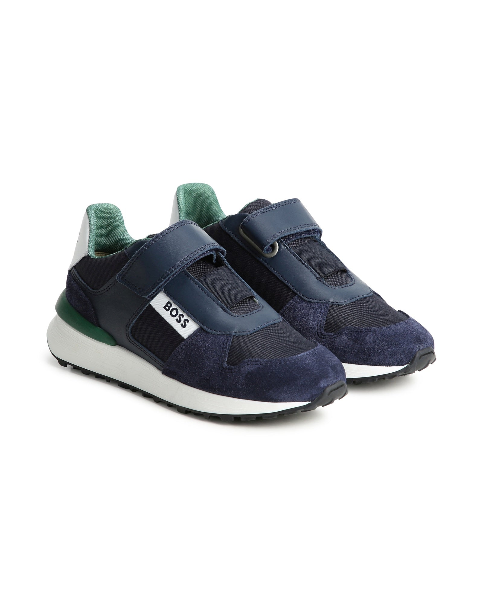 Baskets en cuir - Bleu Cargo