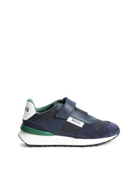 Baskets en cuir - Bleu Cargo