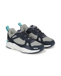 Fishnet athletic trainers - Cargo blue