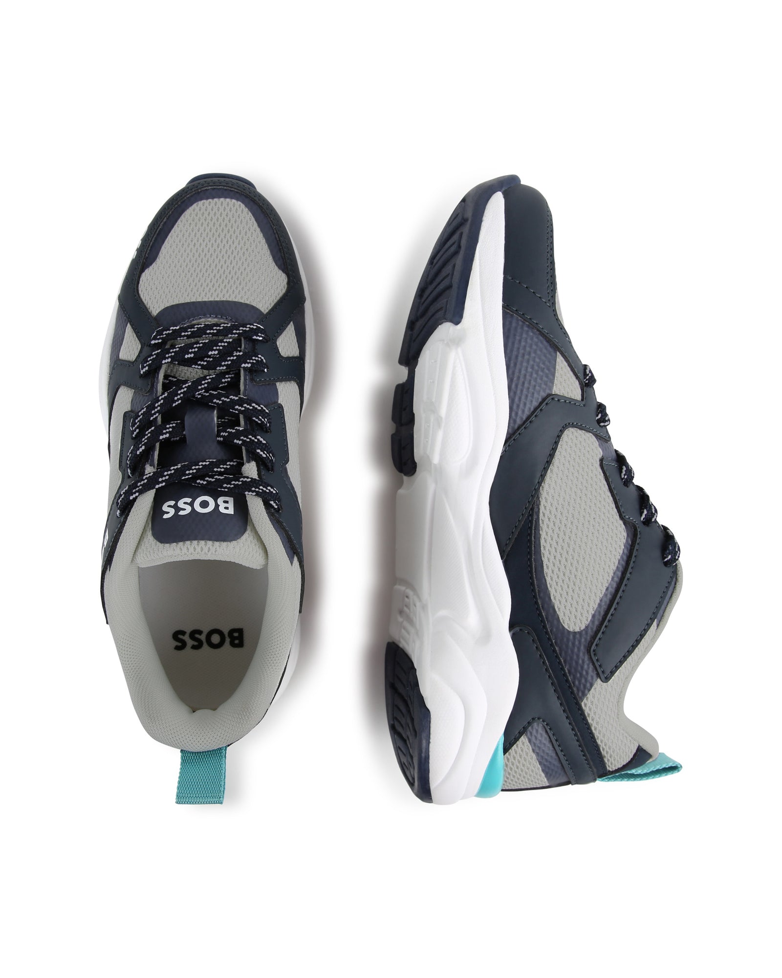 Fishnet athletic trainers - Cargo blue