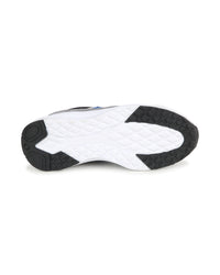 Mixed leather athletic trainers - Black