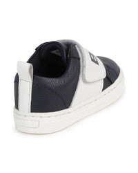 Leather trainers - Cargo blue