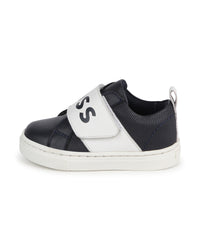Leather trainers - Cargo blue