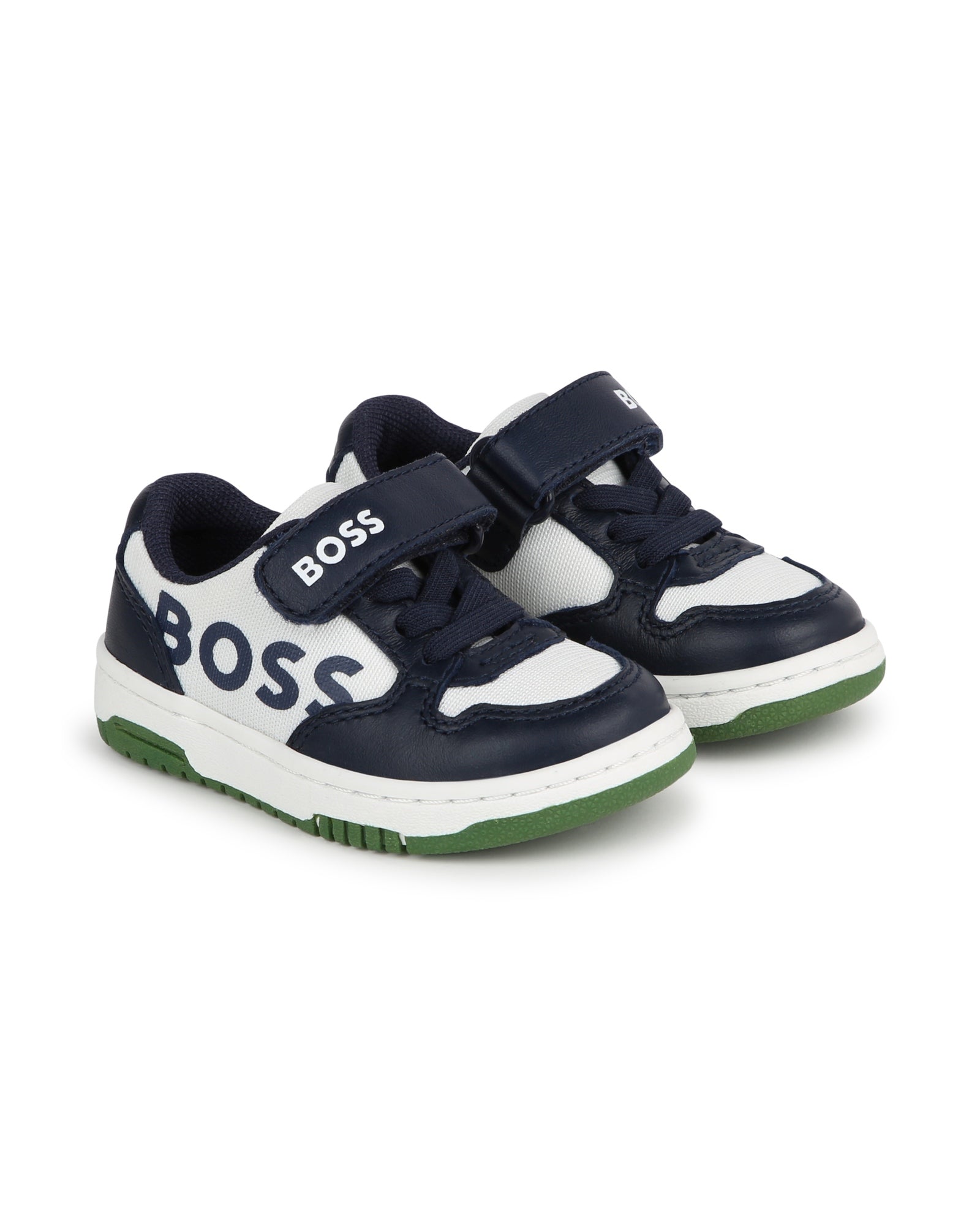 Baskets en cuir - Bleu Cargo